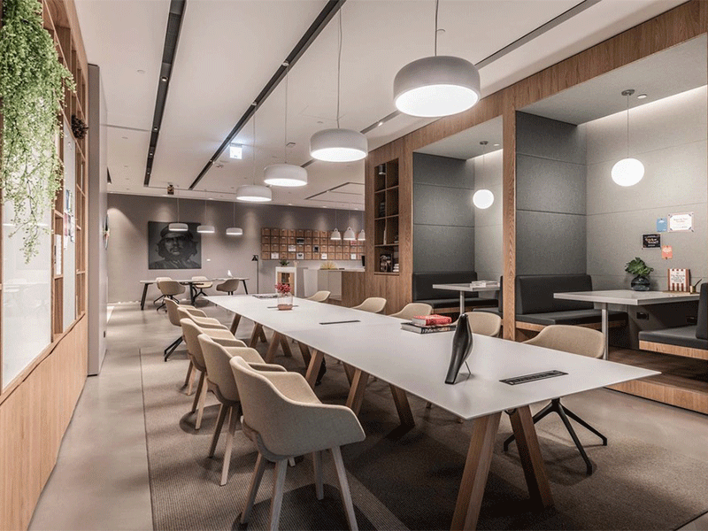 杭州現代1300方辦公室裝修設計實景圖