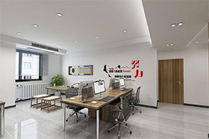 280方辦公室裝修設(shè)計全景效果圖