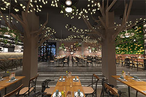 630平工業(yè)風(fēng)餐飲店裝修設(shè)計(jì)全景案例