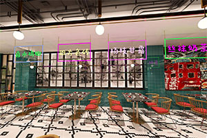 港式餐廳裝修設(shè)計(jì)全景效果圖